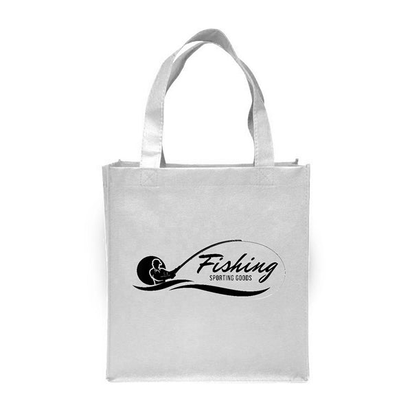 Clipper Non-Woven Grocery Tote Bag (1 Color Imprint)