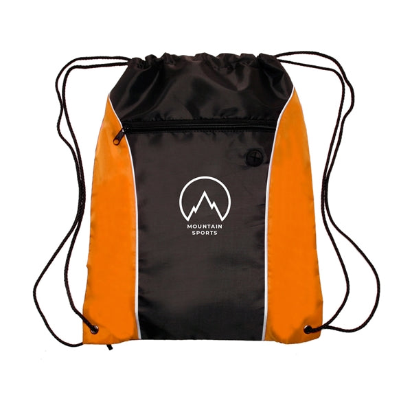 Color Flash Drawstring Backpack (1 Color Imprint)