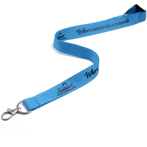 3/4" Bulldog Hook Lanyard With Back Breakaway Buckle