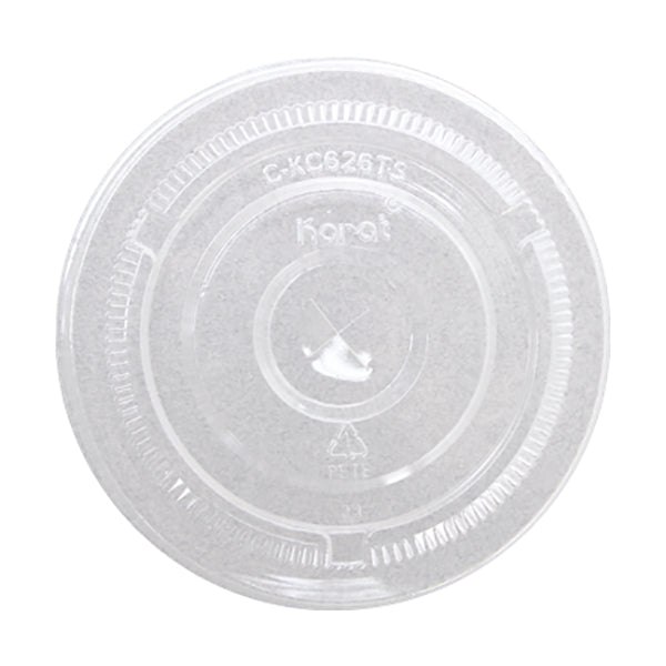 Flat Lids for 12-24oz Clear Plastic RPET Cups