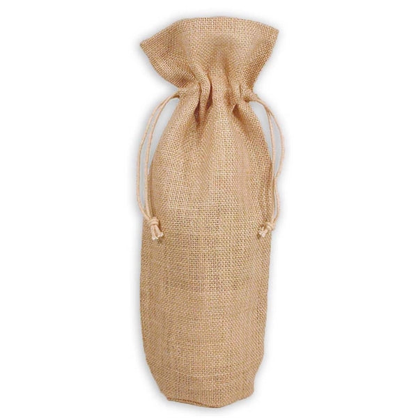 Spirits Jute Burlap Wine Tote