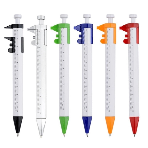Retractable Plastic Vernier Caliper Ballpoint Pen