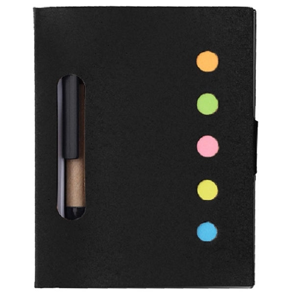 Notebook with Stickers and Pen