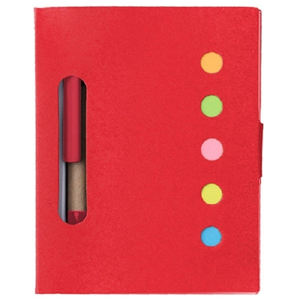 Notebook with Stickers and Pen