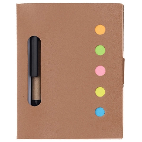 Notebook with Stickers and Pen