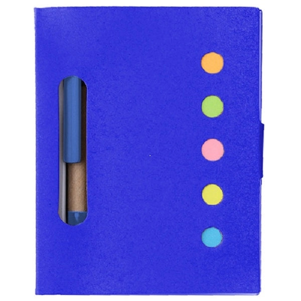 Notebook with Stickers and Pen