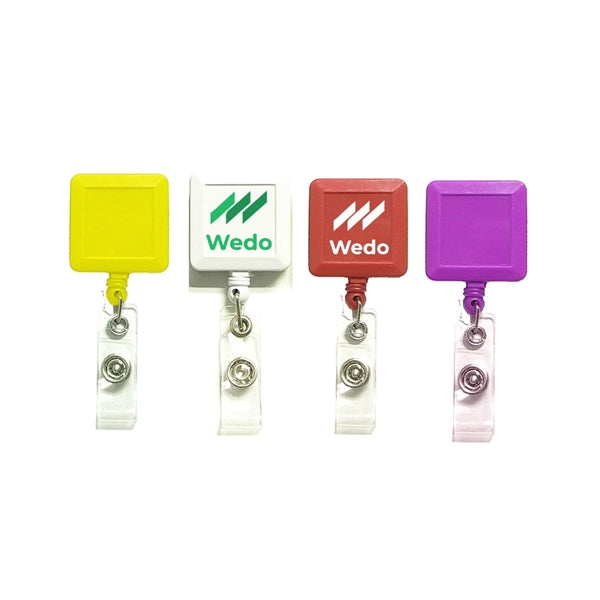 Retractable Badge Holder-Square