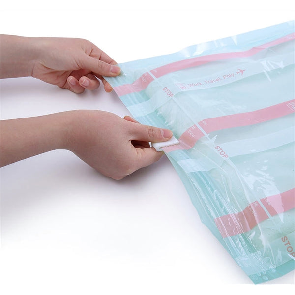 Vacuum compression bag for household use