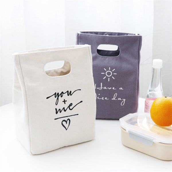 Creative Canvas Insulated Tote Bag For Grocery/Lunch