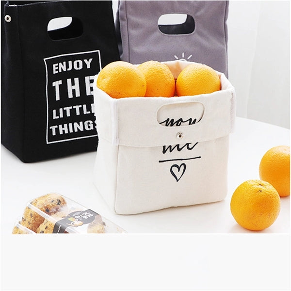 Creative Canvas Insulated Tote Bag For Grocery/Lunch