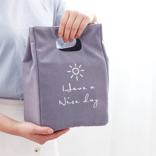Creative Canvas Insulated Tote Bag For Grocery/Lunch