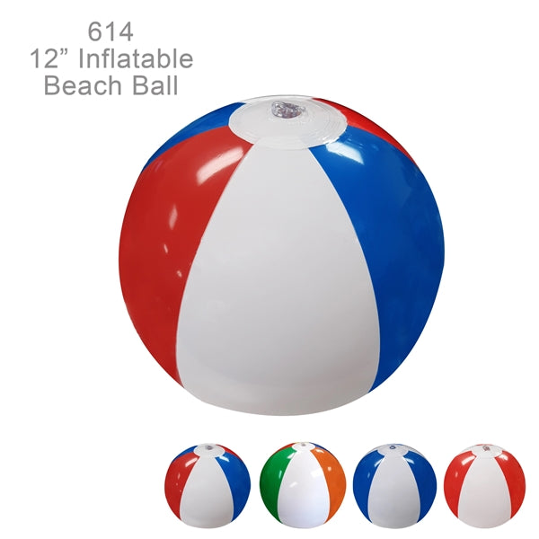 Popular ! 12" Inflatable Beach Ball with 6 Panels