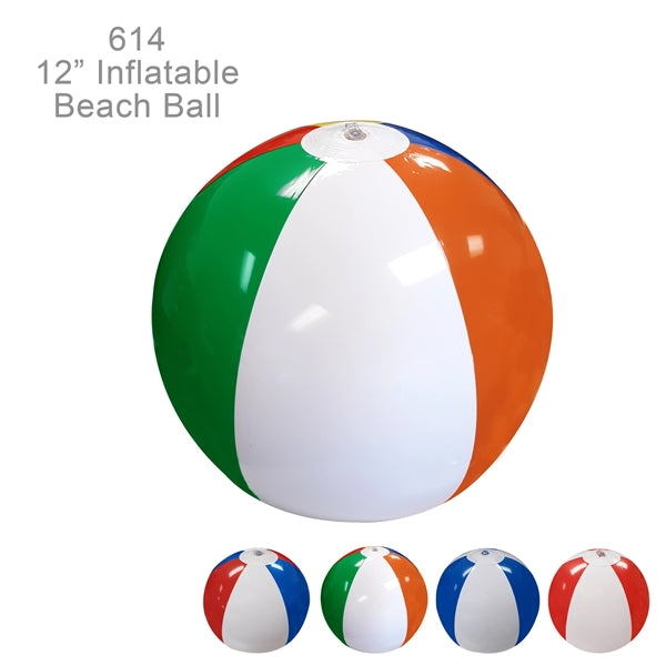 Popular ! 12" Inflatable Beach Ball with 6 Panels