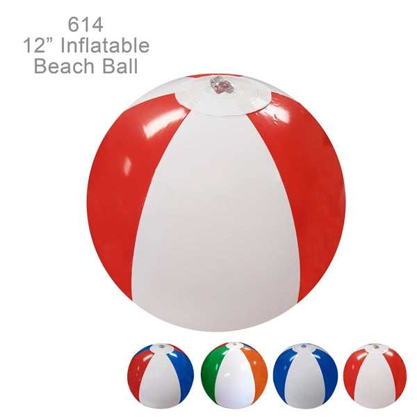 Popular ! 12" Inflatable Beach Ball with 6 Panels