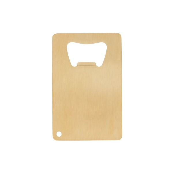Credit Card Brushed Gold Bottle Opener