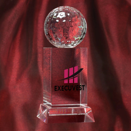Optic Crystal Golf Trophy Award