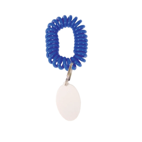 Bracelet Wrist Coil w/Tag Keyring