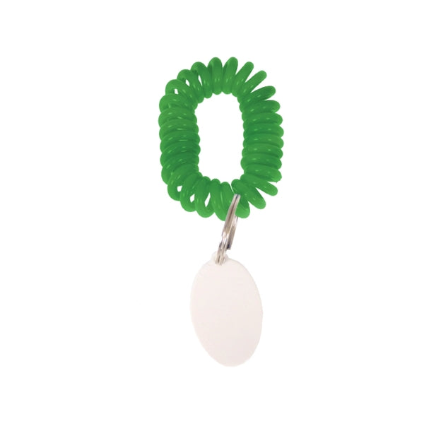 Bracelet Wrist Coil w/Tag Keyring