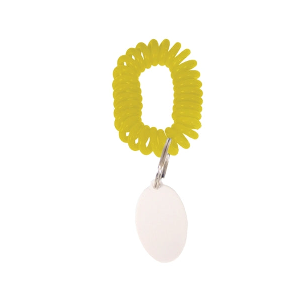 Bracelet Wrist Coil w/Tag Keyring