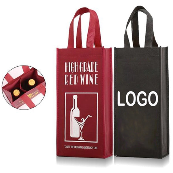 Nonwovens Two Bottle Wine Bag