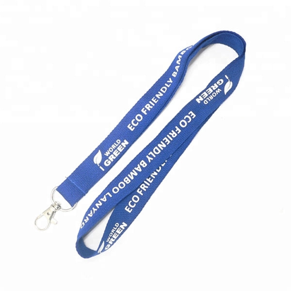 1" Recycled PET Lanyard Custom Imprint ID Badge Holder