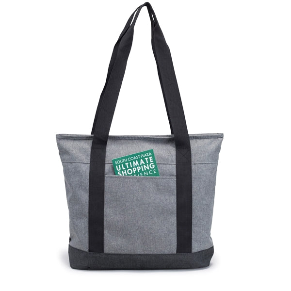 Heather Zippered Tote Bag