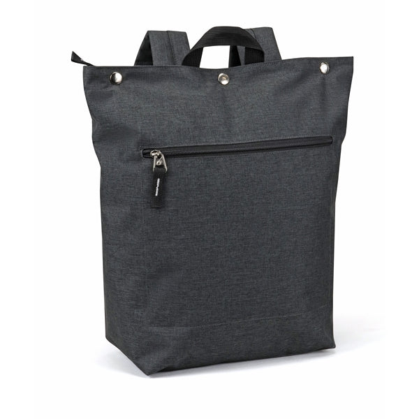 Zippered Computer Backpack with Snap Closure