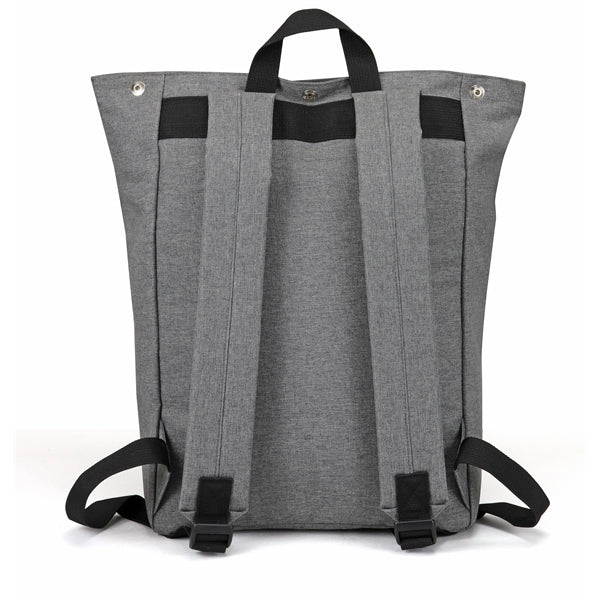 Zippered Computer Backpack with Snap Closure
