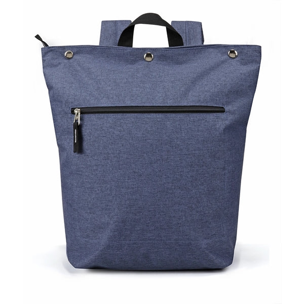 Zippered Computer Backpack with Snap Closure
