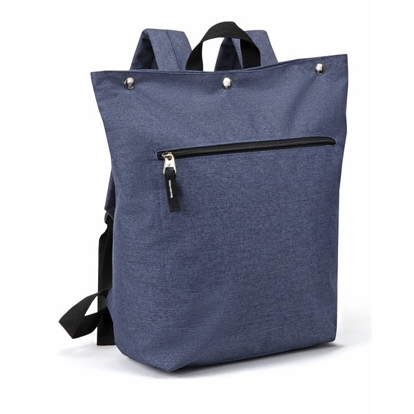 Zippered Computer Backpack with Snap Closure
