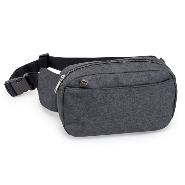 Heather Three-zipper Fanny Pack