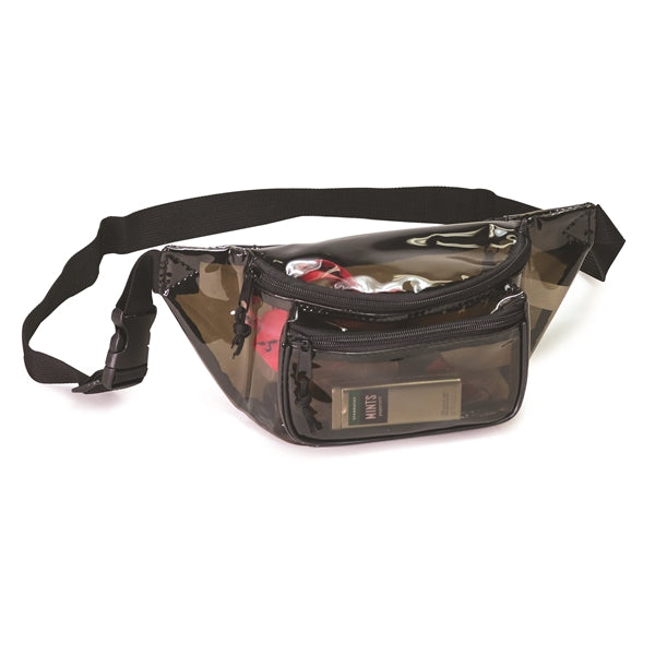 Clear Three-Zipper Fanny Pack