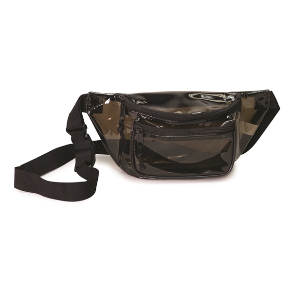 Clear Three-Zipper Fanny Pack