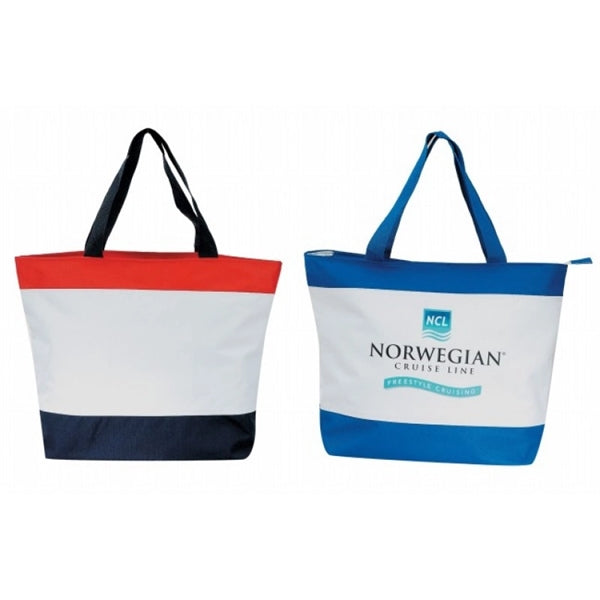 Poly Tote Bag with Zipper