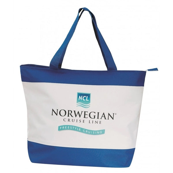 Poly Tote Bag with Zipper
