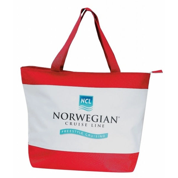 Poly Tote Bag with Zipper