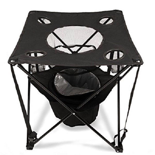 Folding Camping Picnic Table With Insulated Cooler