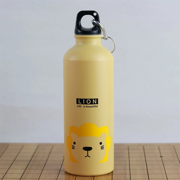 16oz Aluminum Kids Sports Drink Bottle With Carabiner