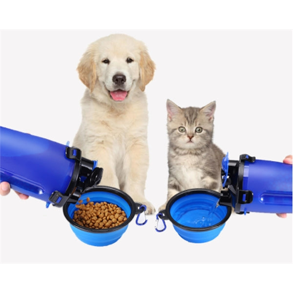 Pet Water&Food Bowl Cups With Collapsible Dog Bowl