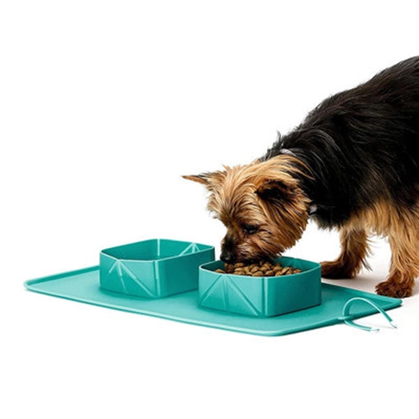 Silicone Pet Collapsible Water&Food Bowl Food Container