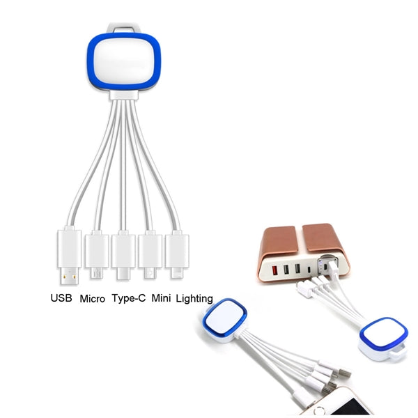 Light up 5-In-1 USB Charging Cable