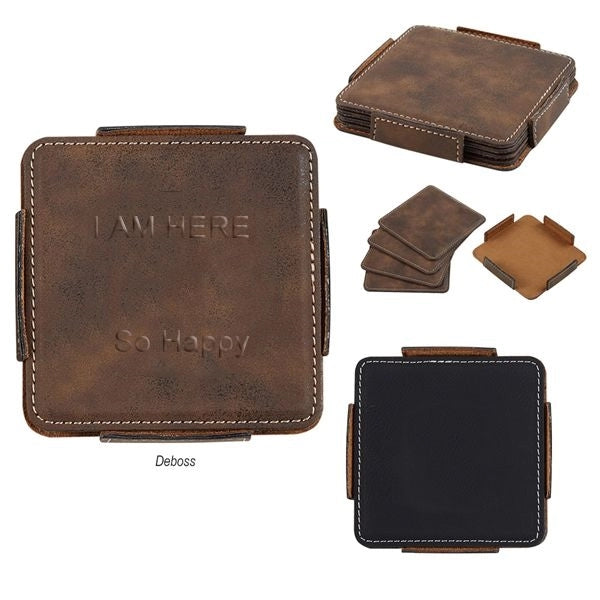 PU Coaster Set 4 PCS