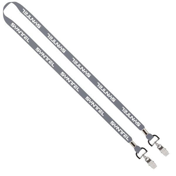 Import Rush 1/2" Polyester 2-Ended Lanyard with Crimps