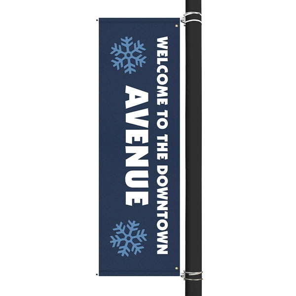 96" x 30" Custom SunbrellaAvenue Banner-2 Color Imprint