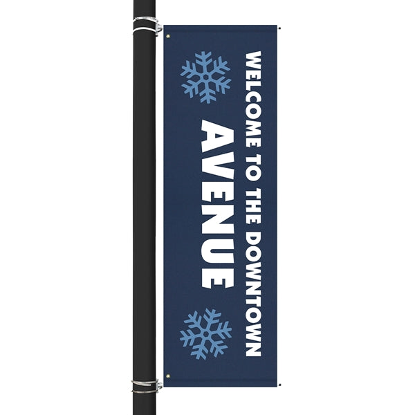96" x 30" Custom SunbrellaAvenue Banner-2 Color Imprint