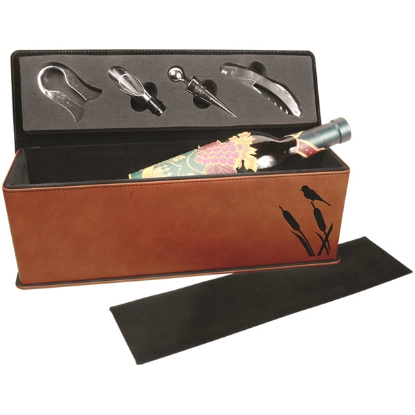 Lane Leatherette Wine Box & Tools