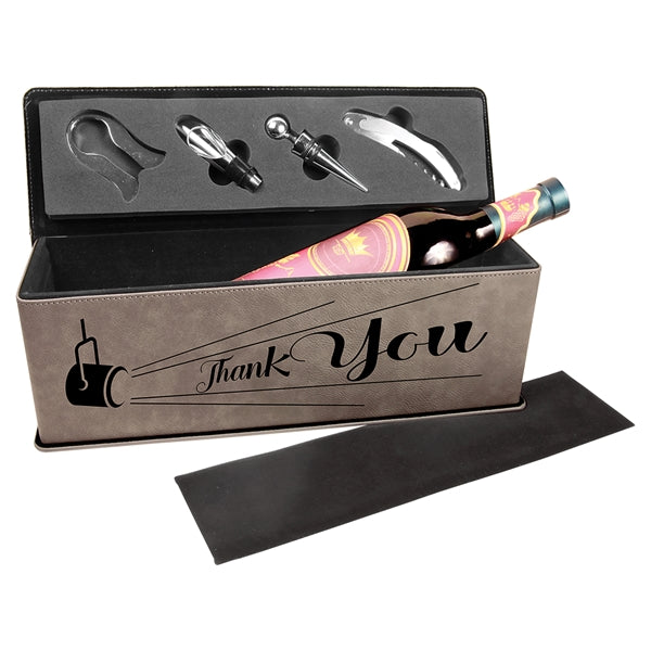 Lane Leatherette Wine Box & Tools