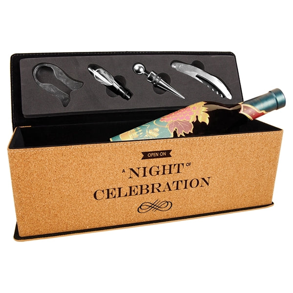 Lane Leatherette Wine Box & Tools