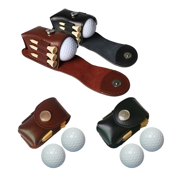 Leather Golf Set Holder Pouch