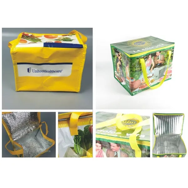 Full Color Imprint Non-woven Lunch Cooler Bag
